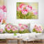 Coussin lombaire floral bouquet de tulipes