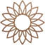 Médaillon de plafond 32 "x 32" x P 11 1/8 "x T 3/8" à motif de marguerite, cerise-59356300-59356314