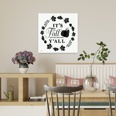 It's Fall Modern Rustic Abstract Autumn Wall Art