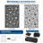 Outdoor Patio Rug 6x9 Waterproof Floral Outdoor Rug for Camping with Portable Bag & Stakes, Hose-cleanable Plastic Straw RV Rugs Reversible Mats for Picnic Backyard Porch Balcony, Black-1337201097-1337201142
