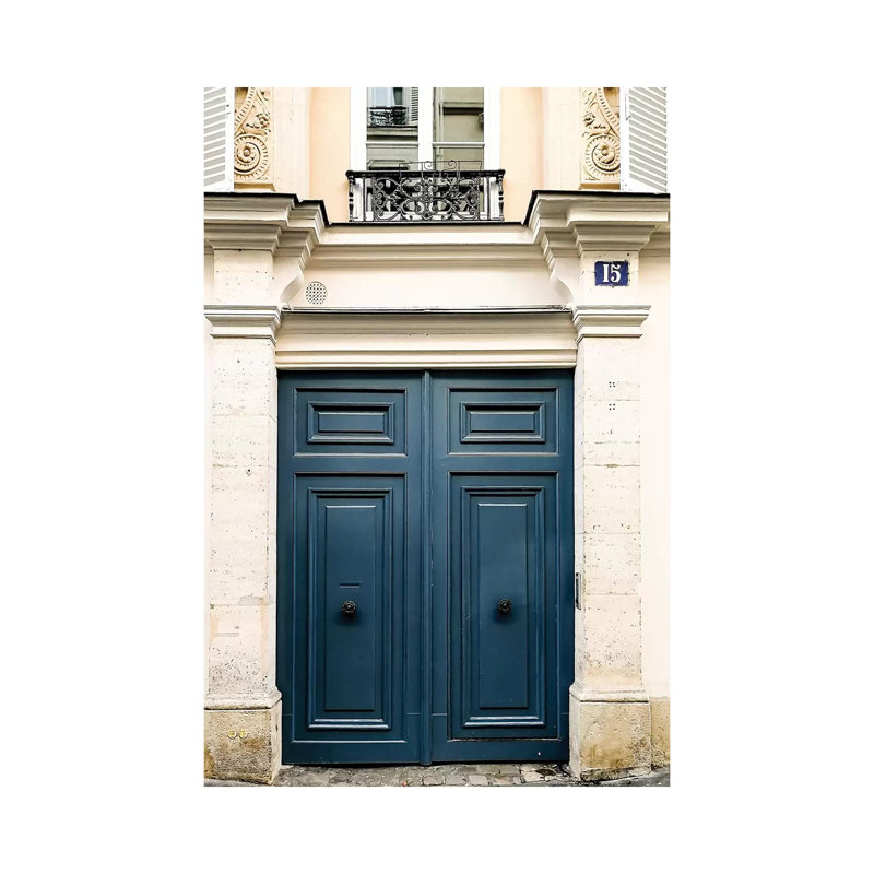 «Paris Door III» par Ruby and B - Photographie sur toile tendue, H 26 po x l 18 po x 1,5 po
