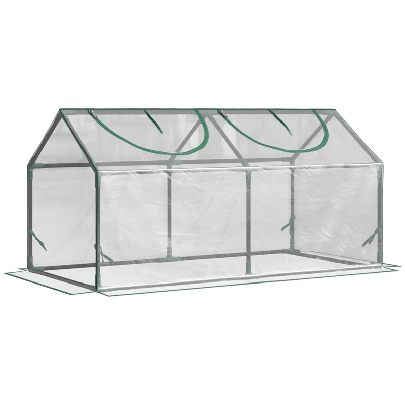 Ahyan 4 Ft W x 2 Ft D Mini Greenhouse, Grey