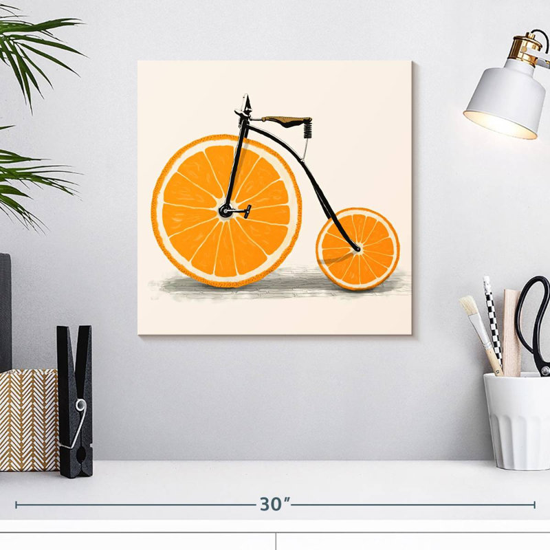 Mehar Clockwork Orange Bicycle, 16" H x 16" W