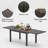 Apolonija Extendable Metal Dining Table-1911355023-1911355017