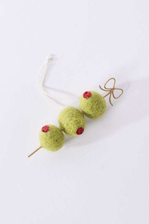 Cocktail Olives Ornament 5.5"x 1.75"x 1"