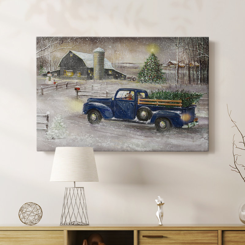 Souvenirs d'hiver - Cavas enveloppés de galerie, H 18 po x l 27 po