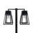Aria Solar Post Light Double Head