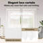 Curtains With Curtains Floral White Polyester-100930307