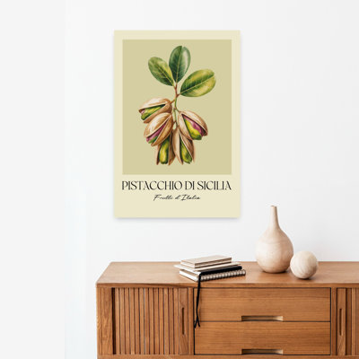 Pistachios Of Sicily Abstract Contemporary Fruit Plant Wall Art