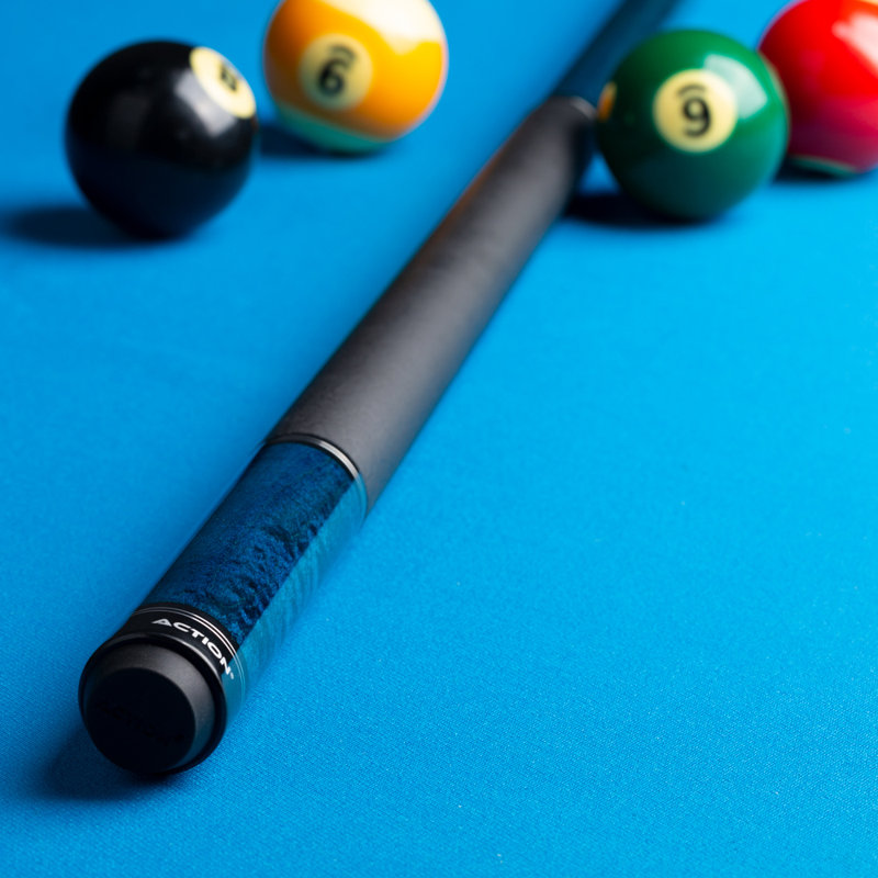 59" Ring Pool Cue, 20, Blue/Black/Silver