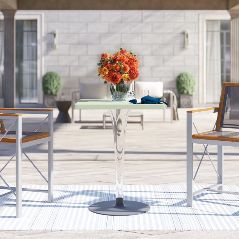 Top Top Coffee Table, Black Melamine, 28.5" H x 24" L x 24" W