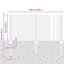 60cm H x 1000cm W Metal Border Fencing