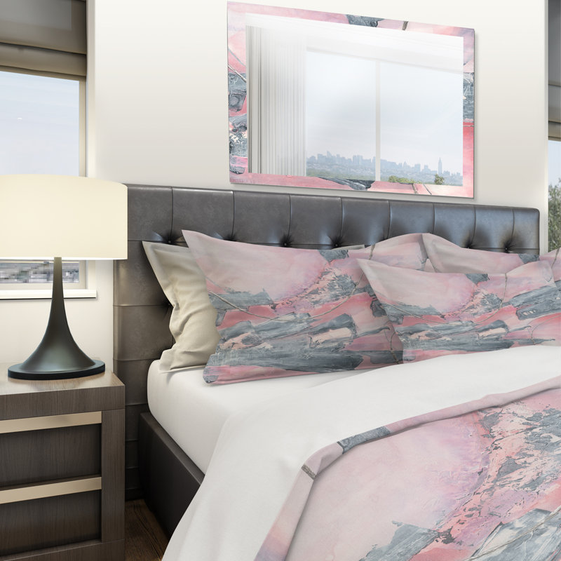 Ensemble de housse de couette Durty Shabby Blush III, Housse de couette très grand + 2 taies décoratives
