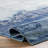 Gleno Abstract Waterfall Power Loom Performance Blue Rug-294104477