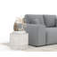 Two-seater square arms loveseat sofa-1780421635