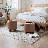 Upholstered Storage Ottoman Bench, PU Leather Button Tufted Ottoman Footrest Stool for Living Room-1311591086