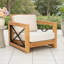 Chaise de patio en teck brésilien Zariah