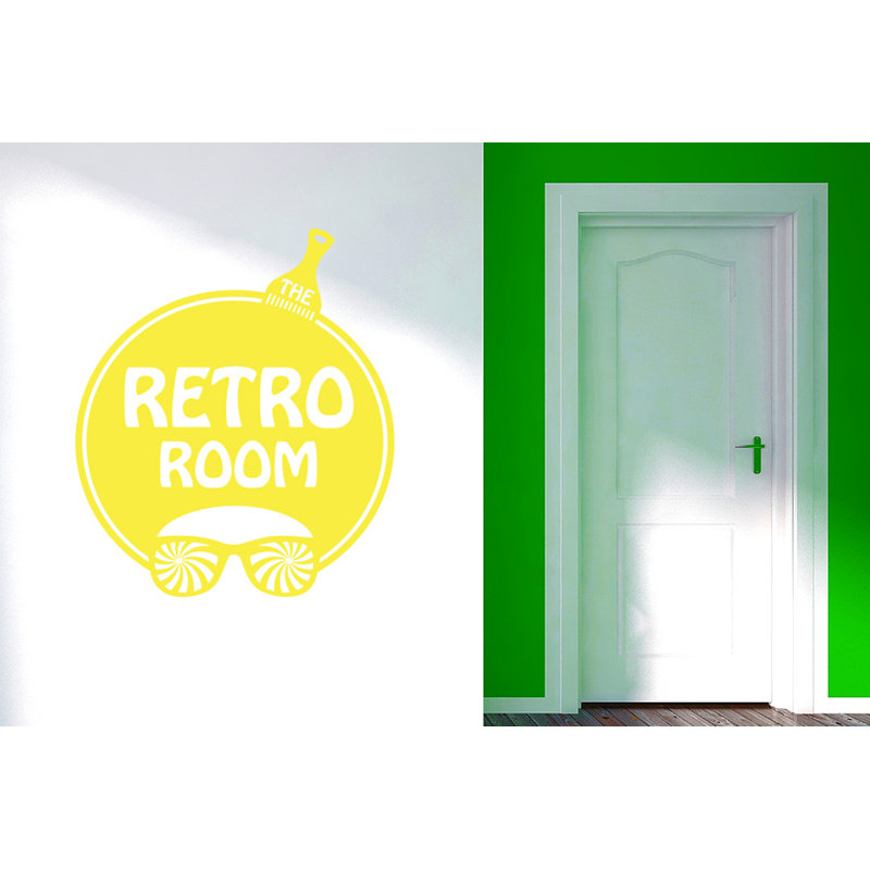 Wall Decal, Medium, Bright Yellow