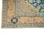 Tapis bleu Oushak turc rétro fait à la main 7 x 11