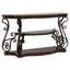 Table console Gretta Merlot à 2 tablettes