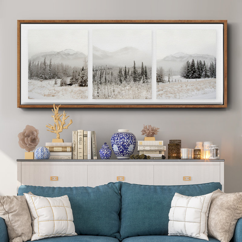 Snowbound- Framed Canvas, 20" H x 50" W