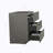 Floor Cabinet WITHOUT Basin,Gray Color,With Three Drawers