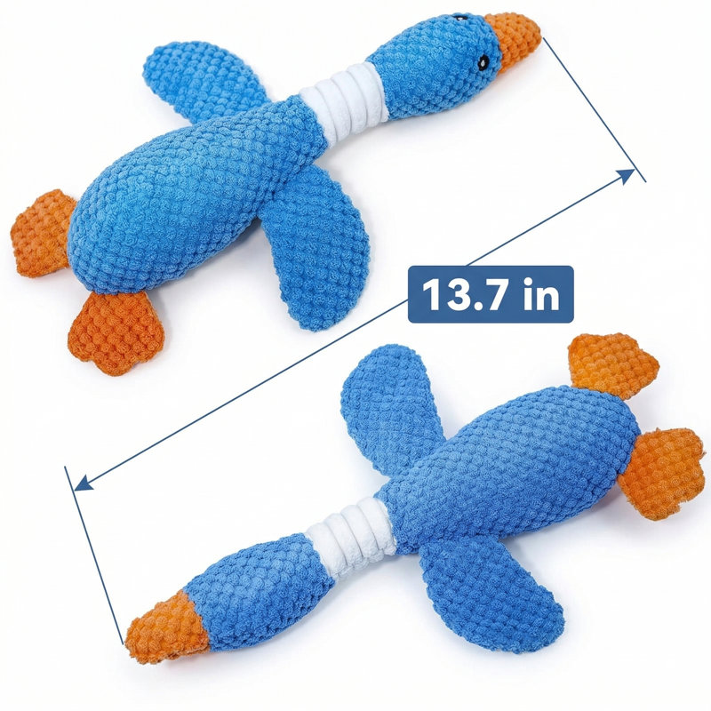 Jouet pour chien en peluche indestructible mis à niveau pour grignoteuses, Grincheux, pour petites et grandes races