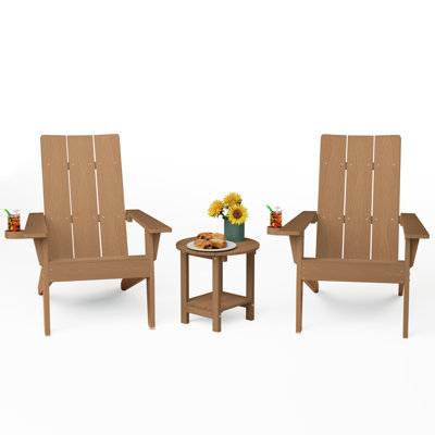 Outdoor Adirondack Chair With Table
