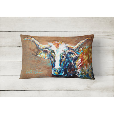 On The Loose Cow Indoor/Outdoor Throw Pillow