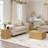 30''W Fluted Square Flip Top With Storage Coffee Table-953830052