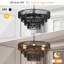Luminaire suspendu noir en chanvre noir-128940659