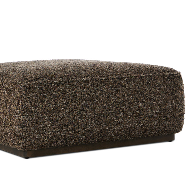 Sinclair Square Ottoman, 36", Barrow Taupe, Ivan Granite 60% Acrylic/33% Cotton/7% Polyester