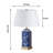 Keshon 23.5" Ceramic Dimmable Table Lamp Set With USB Ports & Type C