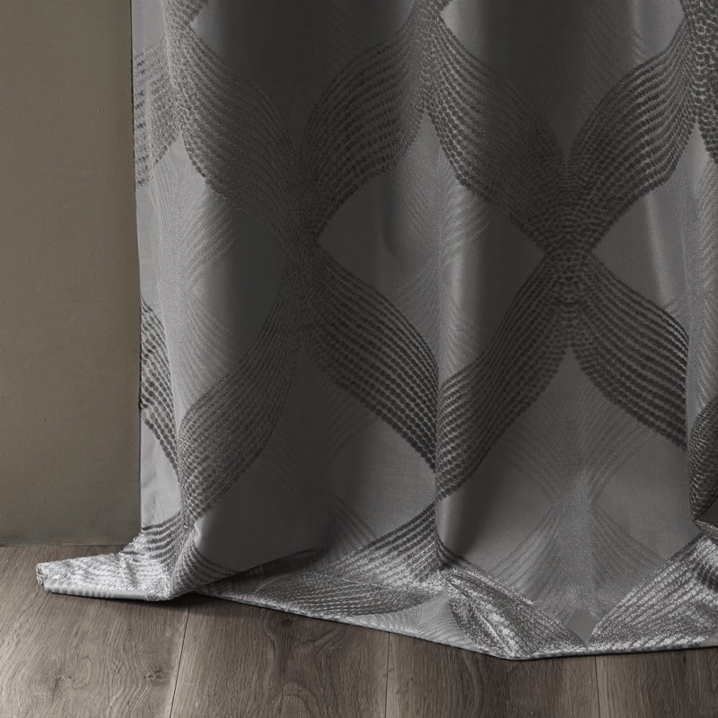 Rideau simple occultant Bentley Ogee, Gris anthracite, L 50 po x L 108 po