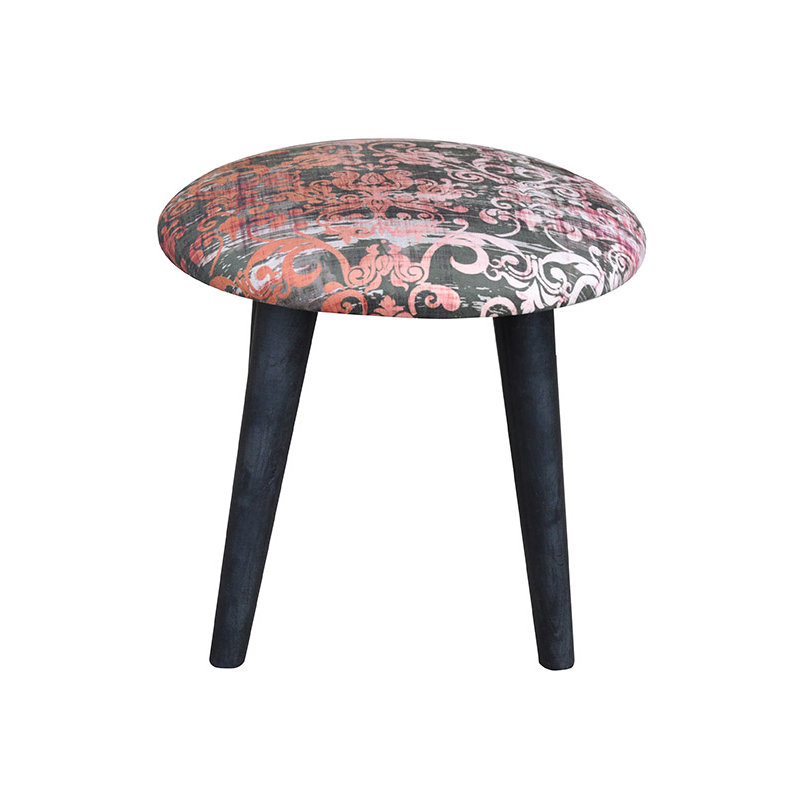 Manufactured Wood Accent Stool, Orange