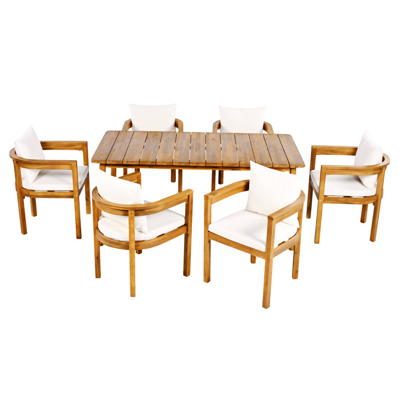 Ensemble repas d'extérieur 7 pièces Abaco