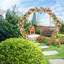 35cm D Metal Arbour in White-1279950344