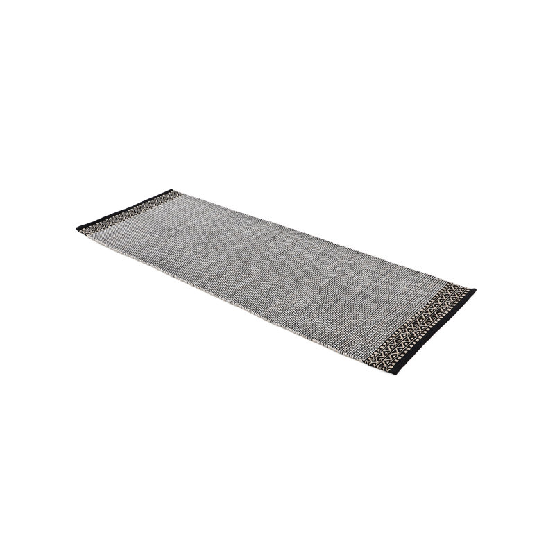 Kilim Mia Hand Woven Flatweave Cotton Beige Rug, Runner 80 x 400cm