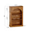 48" Tall 3-Tier Arched Open Freestanding Bookcase