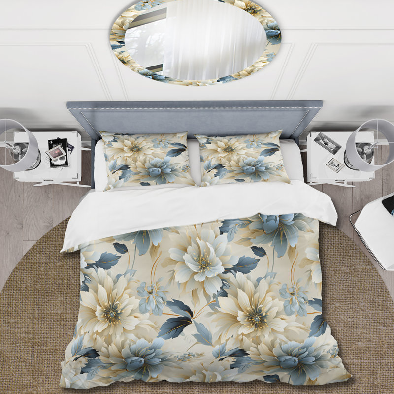 Ensemble de housse de couette Contemporary Motifs Victorian, Housse de couette pour très grand lit et 2 très