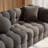 Beline 3-Seater Sofa, Modern Upholstery Couch with Toss Pillows-385898848