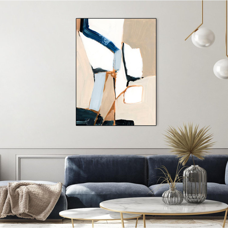 Schéma I, toile encadrée par Giant Art, H 24 po x l 18 po