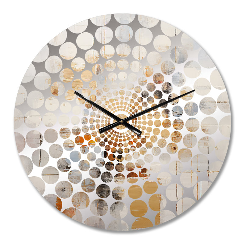 Horloge murale Stannis - Collages abstraits, Petit