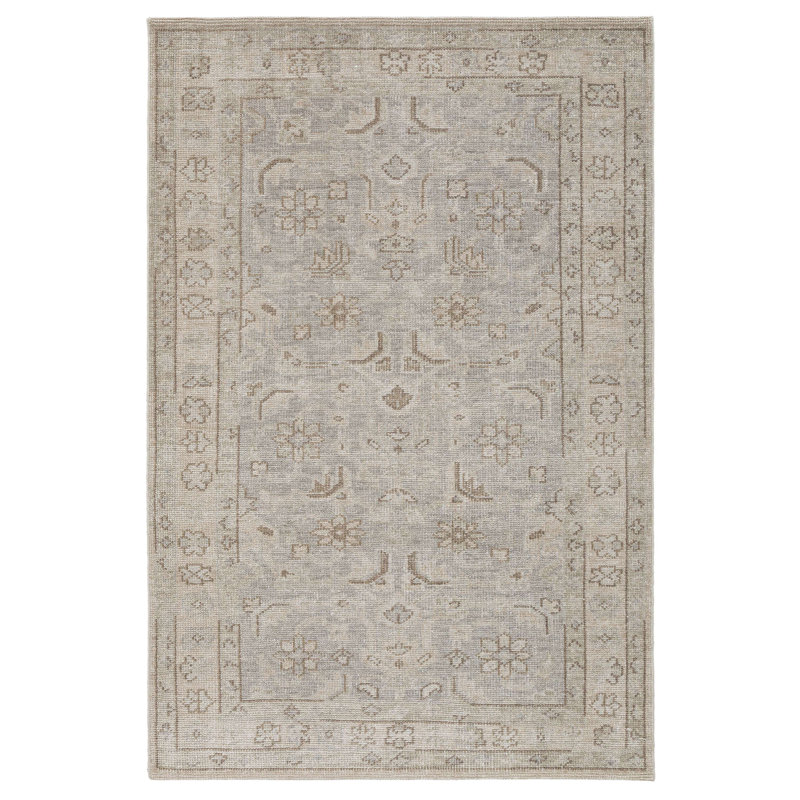 Bungalow Rose Hand Knotted Wool Nima Rug, Rectangle 2' x 3'