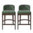 Green Seat/Walnut Frame