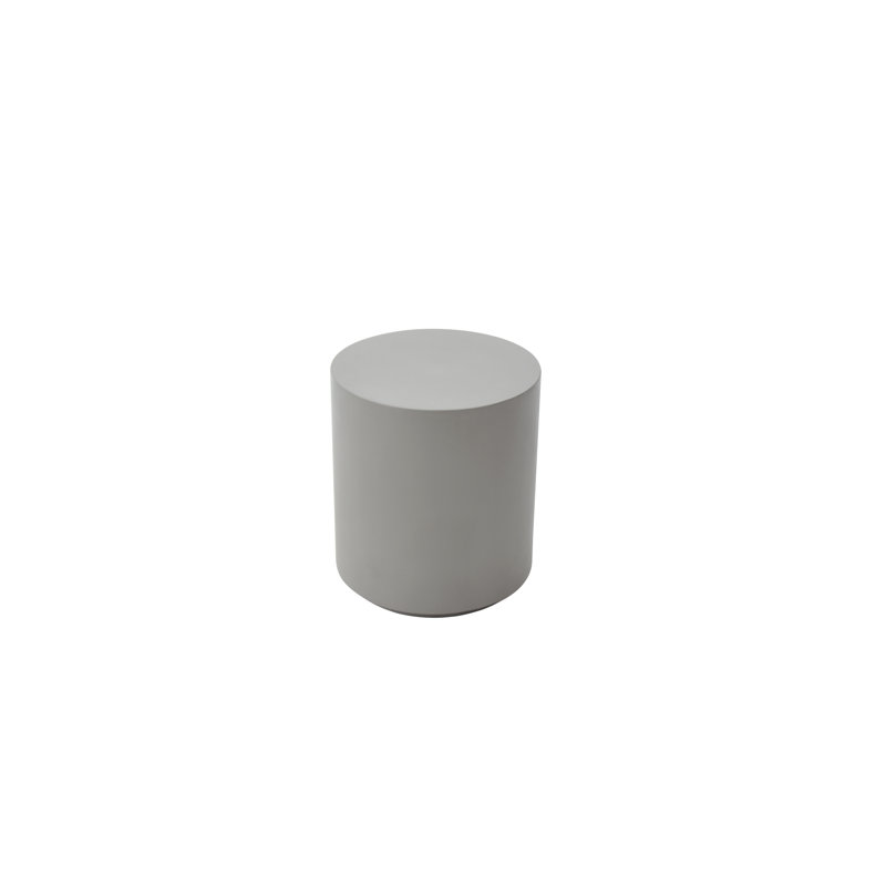 Elementi Home Rome 18" Square Concrete Side Table for Indoor and Outdoor Use, Space Gray