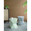 Tabouret de jardin vert Tapered, table d'appoint