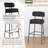 Modern Curved Back Upholstered Counter Stool-266403267