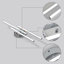 3-Light 56cm LED Semi Flush Mount Ceiling Light