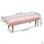 Repose-pieds capitonné en velours Accent Channel-369859760